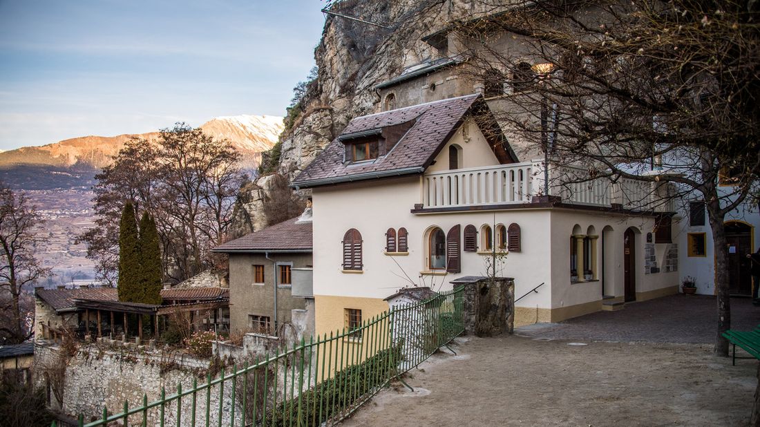 L'Ermitage de Longeborgne, à Bramois, Suisse, le 26 décembre 2016 au matin